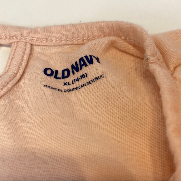 Old Navy Kid Girls Armor Sleeve Lattice Back Tee T-Shirt Size XL Short - Picture 5 of 13